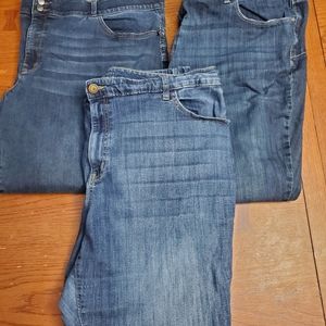 3 pair of plus size jeans